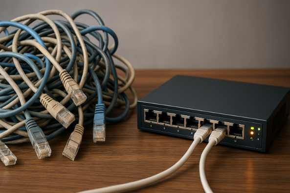 Messy office network