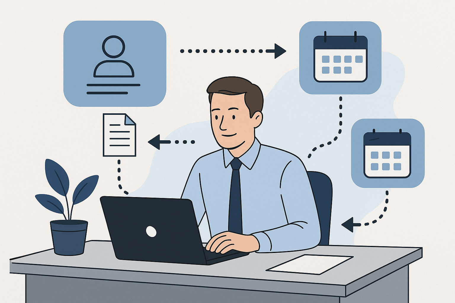 Workflow automation animation